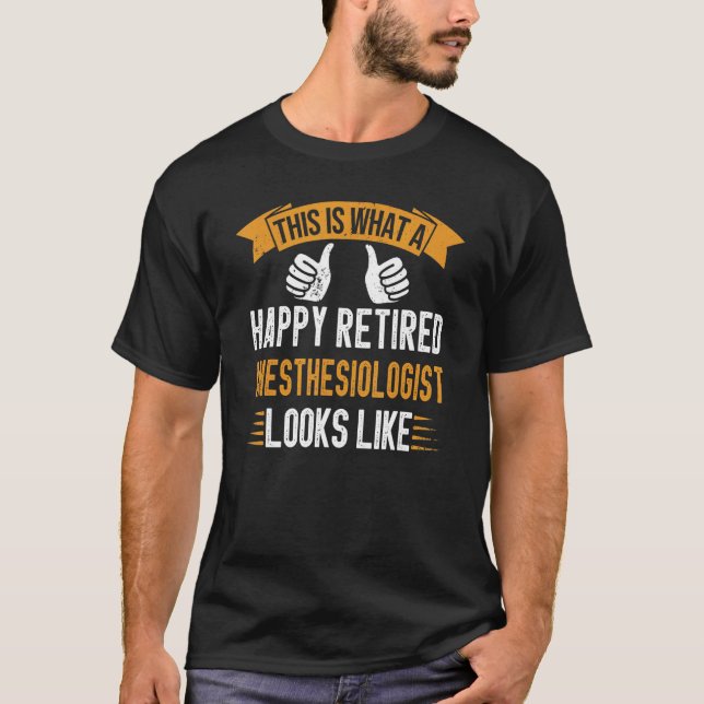 Vintager Anästhesiologe Rente T-Shirt (Vorderseite)