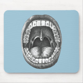 Vintager anatomischer Mund Mousepad