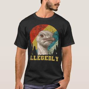 Vintager angeblich Straußenliebhaber lustig T-Shirt
