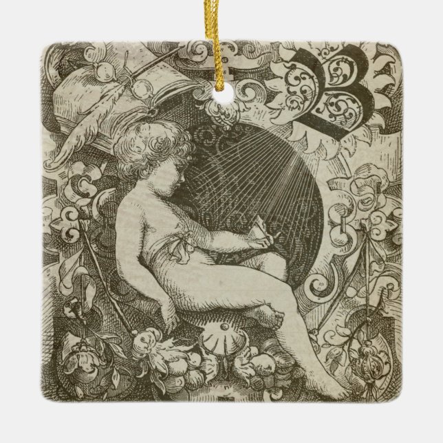 Vintager Angel Doppelsiedte Ornament (Vorderseite)