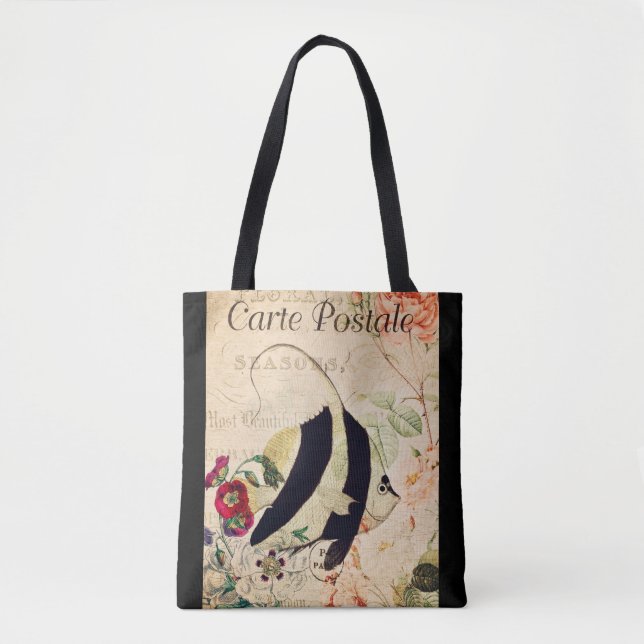 Vintager Angel Fisch Tasche (Vorderseite)