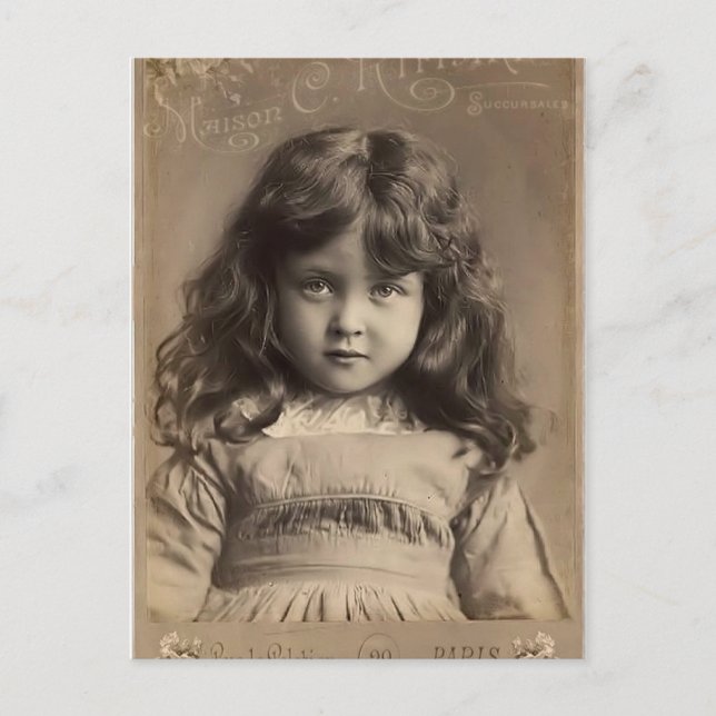 Vintager Angel Postkarte (Vorderseite)