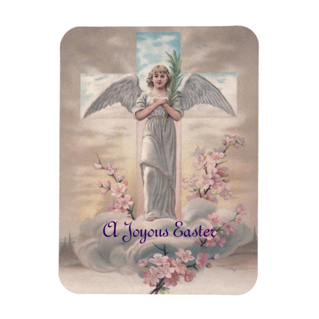 Vintager Angel und Kreuzfahrten Magnet (Vertikal)