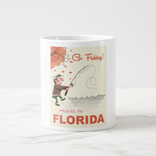 Vintager Angeldruck nach Florida Jumbo-Tasse