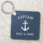 Vintager Anker Name oder Name des Bootes Blue hinz Schlüsselanhänger<br><div class="desc">Nautical Vintag Anchor Kapitän Name Boat Name oder benutzerdefinierten Text Schlüsselanhänger hinzufügen.</div>