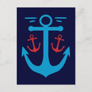 Vintager Anker Postkarte