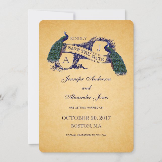 Vintager Ankündigung Datum freihalten (Vorderseite)