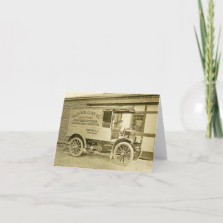 Vintager antiker LKW Notecard Allfather Karte
