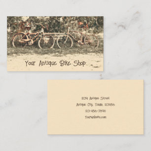 Vintager Antiquitätenladen Rustikales Landbike Visitenkarte