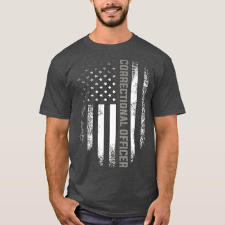 Vintager Anweisungsbefugter mit amerikanischer Fla T-Shirt