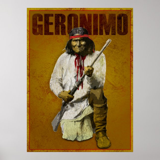 Vintager Apache Indian - Geronimo Poster (Vorne)