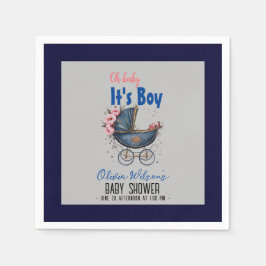 Vintager Aquarellplatz, Kinderdusche2 Serviette