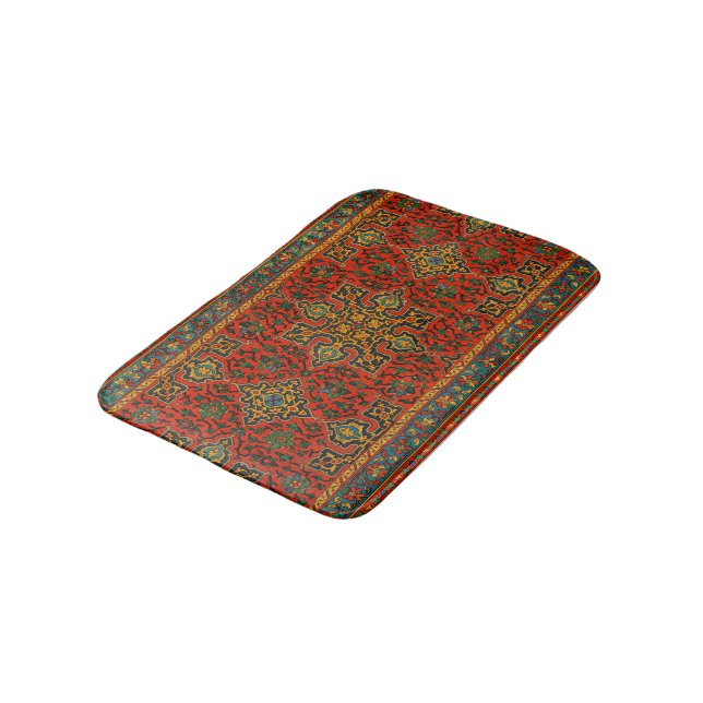 Vintager arabischer Teppichboden Badematte (Schrägansicht)