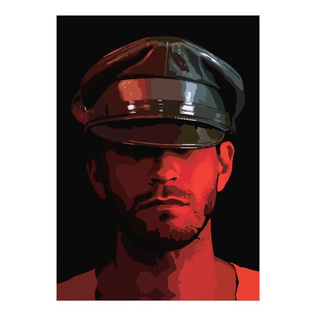 Vintager Arbeitnehmer: Chivalry und Elegance Fotodruck (Vorne)