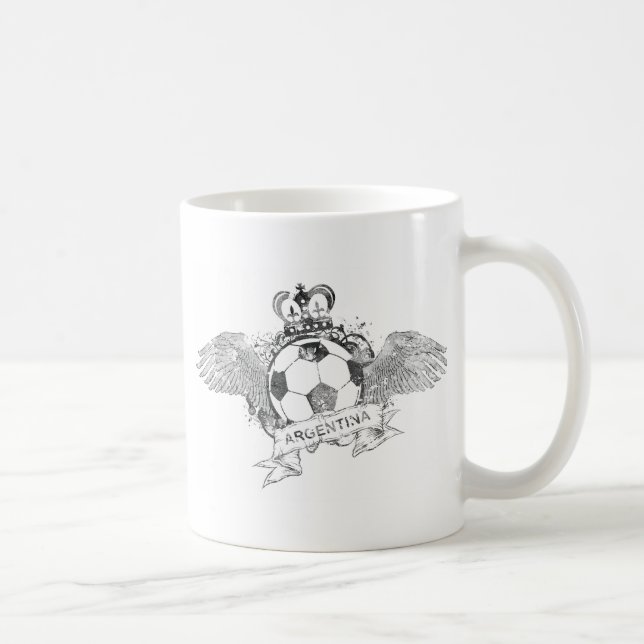 Vintager Argentinien-Fußball Kaffeetasse (Rechts)