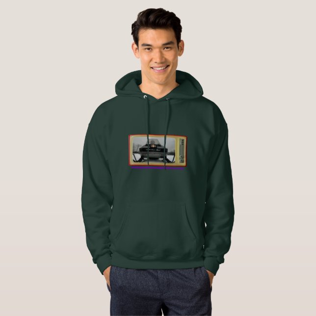 Vintager Arktis-KatzeHoodie der Hoodie (Vorne ganz)