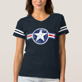 Vintager Armee-Luft-Korps-Stern patriotisch T-Shirt