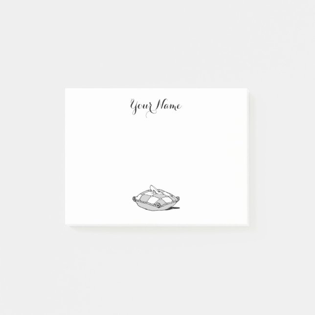 Vintager Aschenputtel auf grauem Kissenkleber Post-it Klebezettel (Vorderseite)