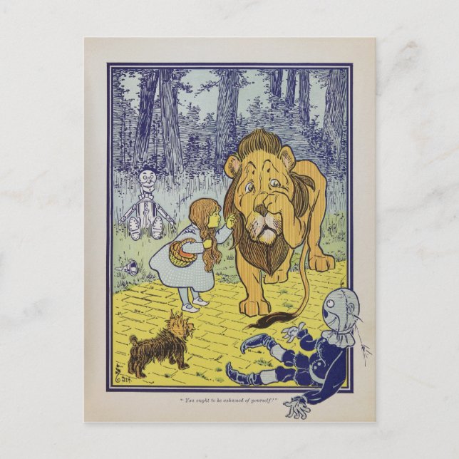 Vintager Assistent der Postkarte OZ 1900 (Vorderseite)