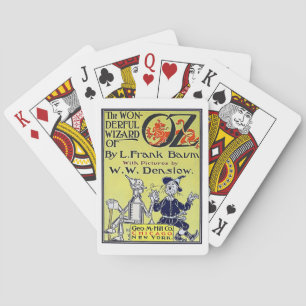 Vintager Assistent für Oz Buchabdeckung Spielkarten