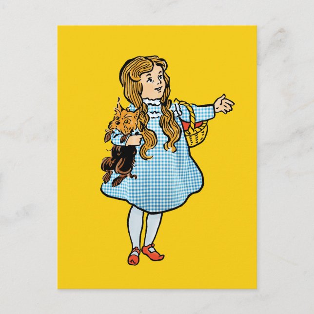 Vintager Assistent für Oz Postkarte (Vorderseite)