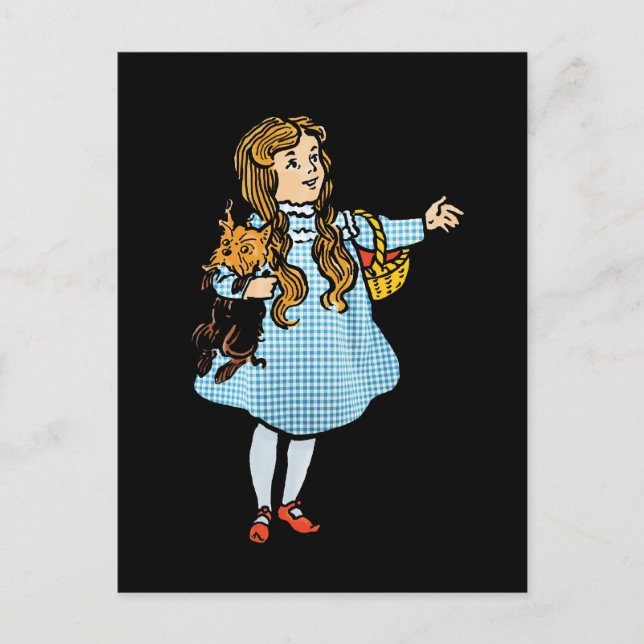 Vintager Assistent für Oz Postkarte (Vorderseite)