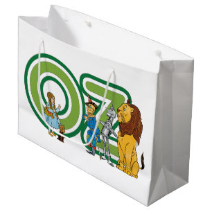 Vintager Assistent für Oz-Zeichen und Textbuchstab Große Geschenktüte