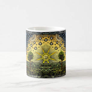 Vintager Astronomie Flammarion Holzschnitt Kaffeetasse