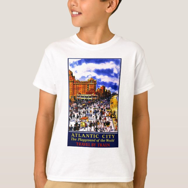 Vintager atlantischer Stadtverkehr T-Shirt (Vorderseite)