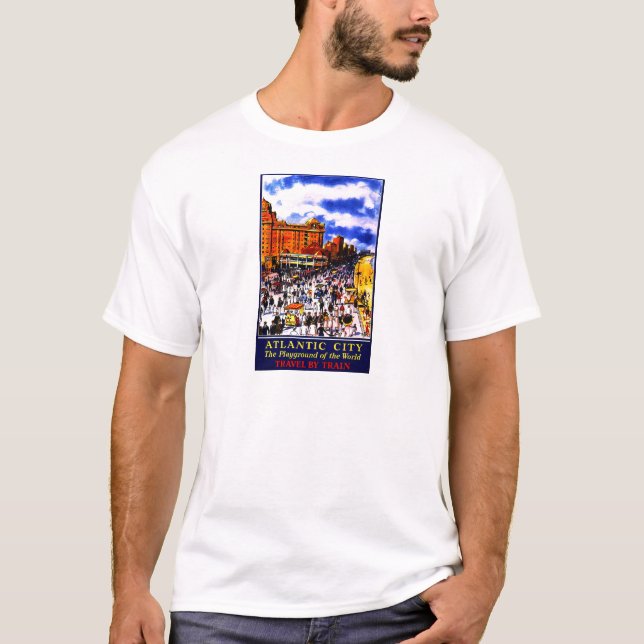 Vintager atlantischer Stadtverkehr T-Shirt (Vorderseite)