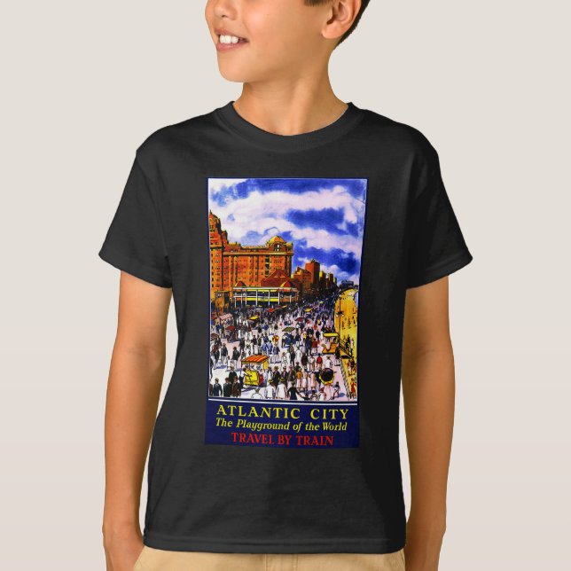 Vintager atlantischer Stadtverkehr T-Shirt (Vorderseite)