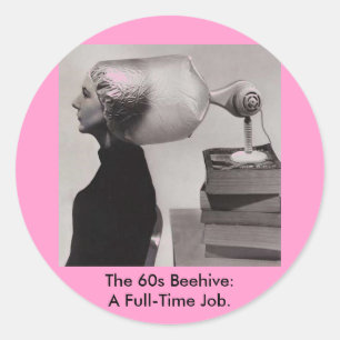 Vintager Aufkleber ~ 60 Bienenhaare