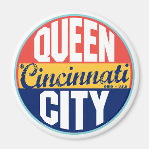 Vintager Aufkleber Cincinnatis Magnet