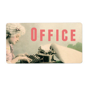 Vintager Aufkleber für die Beschriftung von Office