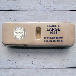 Vintager Aufkleber für frische Eier