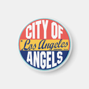 Vintager Aufkleber Los Angeles Magnet