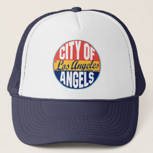 Vintager Aufkleber Los Angeles Truckerkappe