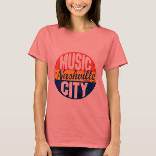Vintager Aufkleber Nashvilles T-Shirt