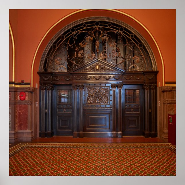 Vintager Aufzug Poster (Vorne)