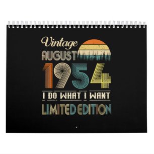 Vintager August 1954 Was ich Woll Limited Edition Kalender