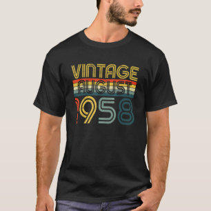 Vintager August 1958 64. Geburtstag 64 Jahre T-Shirt