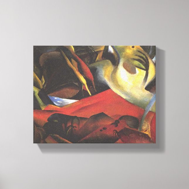 Vintager August Macke Der Tempest Leinwanddruck (Vorderseite)