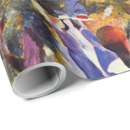 Vintager August Macke Girl Geschenkpapier