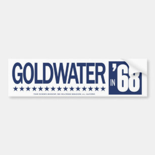 Vintager Autoaufkleber 1968 Barrys Goldwater