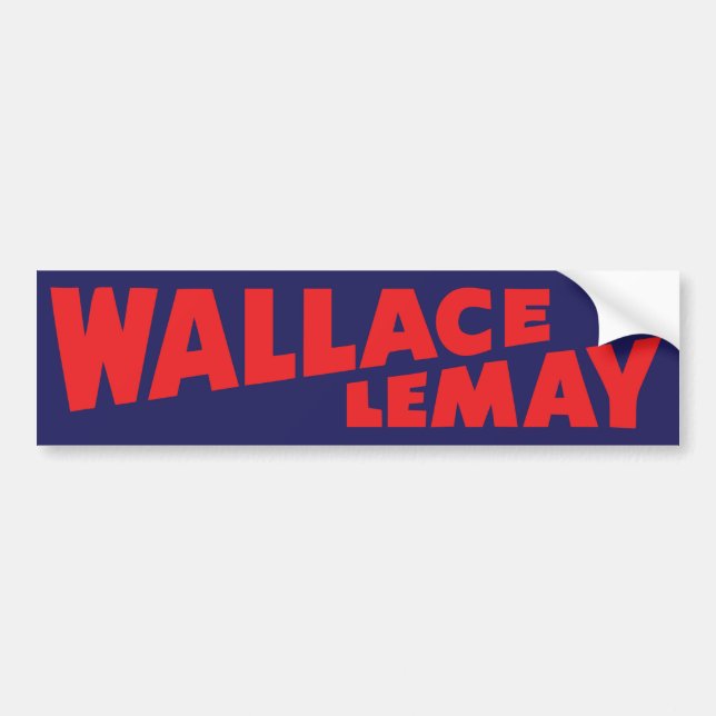 Vintager Autoaufkleber 1968 Wallaces Lemay (Vorne)