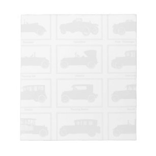 Vintager Automobil-Notizblock Notizblock