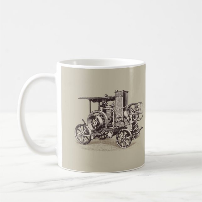Vintager Autotransport Kaffeepause Tasse (Links)
