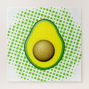 Vintager Avocado Zeichnend