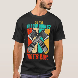 Vintager Ax-Throwing Crossed Lumberjack erschütter T-Shirt