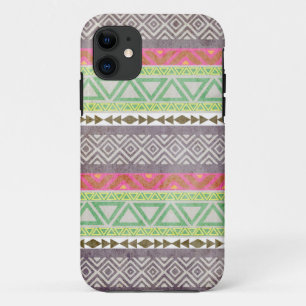 Vintager aztekischer Stammes- Muster 1 iPhone Fall title_seo2